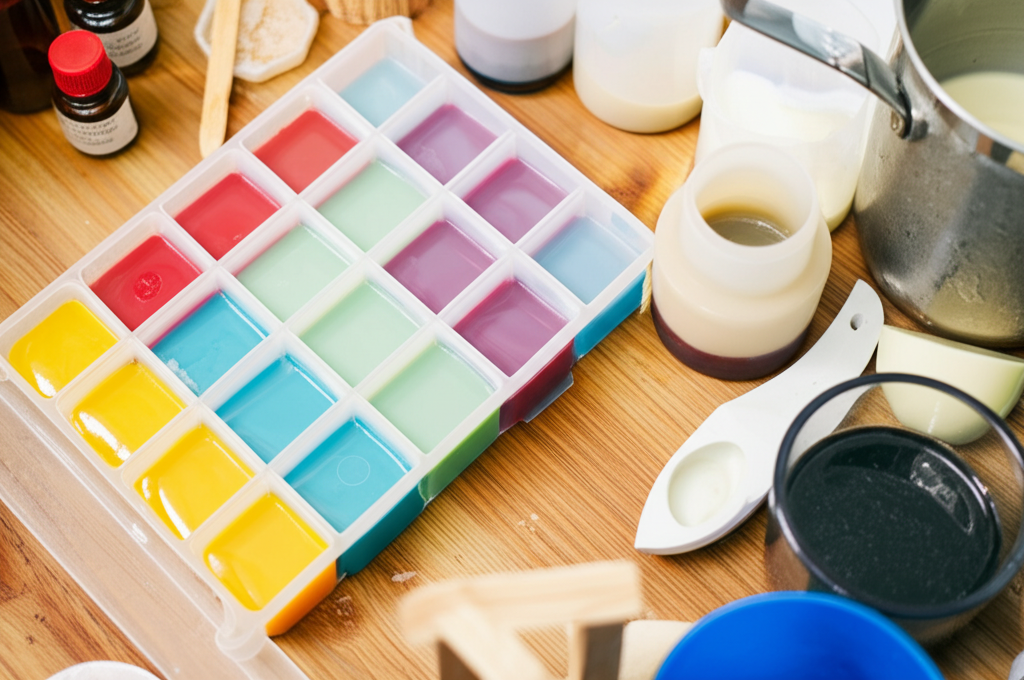 Founder crafting soap